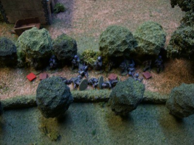 German casualties close range